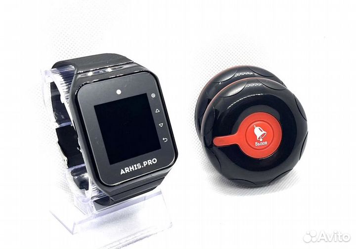 Влагозащищенная кнопка вызова официанта и часы