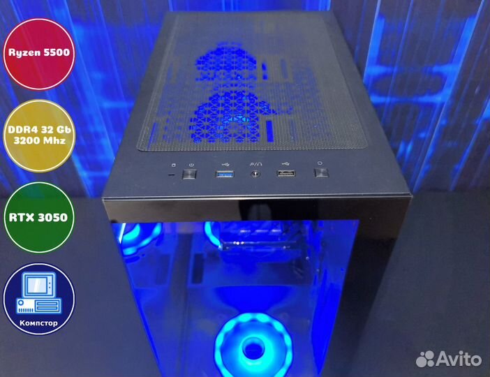 Игровая система AMD5500-RTX3050-32DDR4-JEP5627-A520