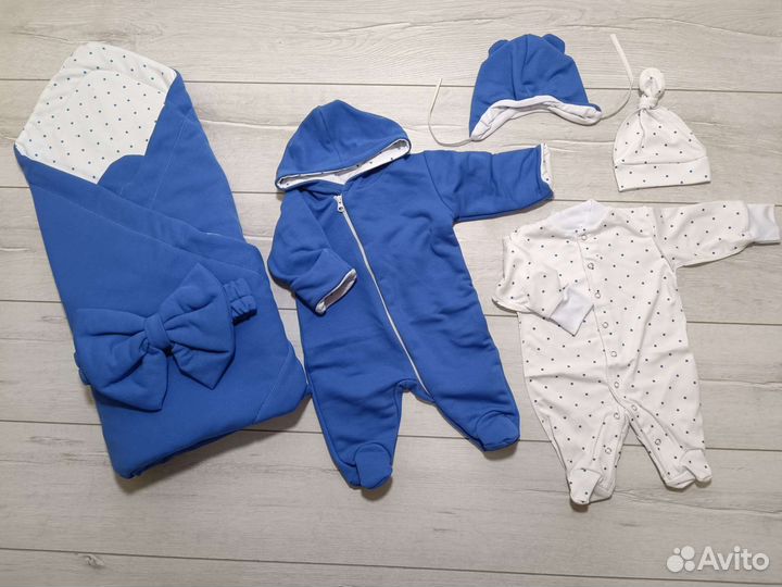Комплект на выписку из роддома лето/осень 6 предм