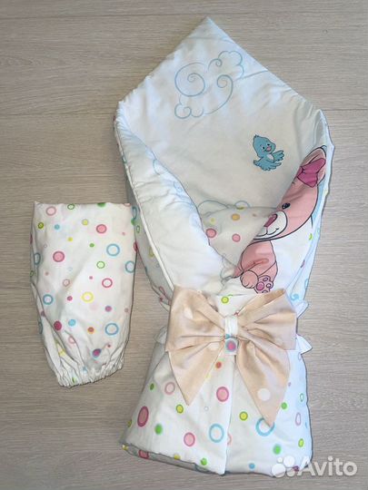 Одеяло и простынь (на выписку) новый комплект