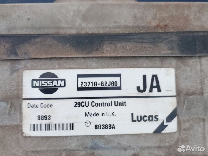 Nissan primera Р10 эбу блок управления двигателем