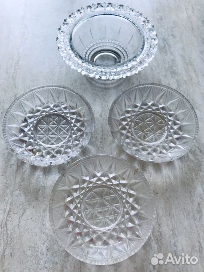 Розетки для варенья ссср, хрусталь