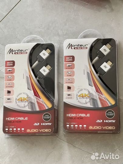 Кабель hdmi 2.0 1.5m 4k Moniteur Real Cable