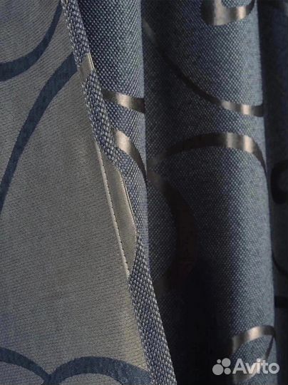 Готовые шторы. Набор штор блэкаут рогожка