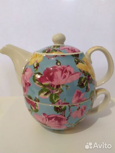 Чайная пара Гжель, Gallery, Гейзерная кофеварка