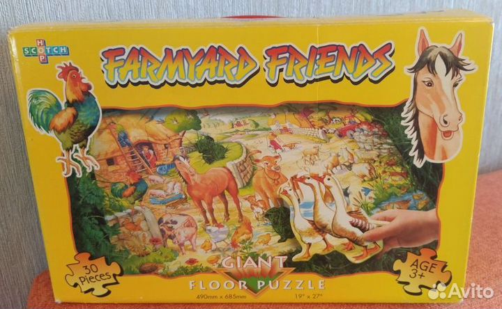 Пазл «Ферма» в чемоданчике (3+) (картинка 50х70)