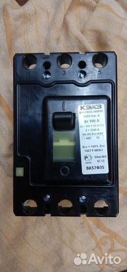 Автоматический выключатель 100а