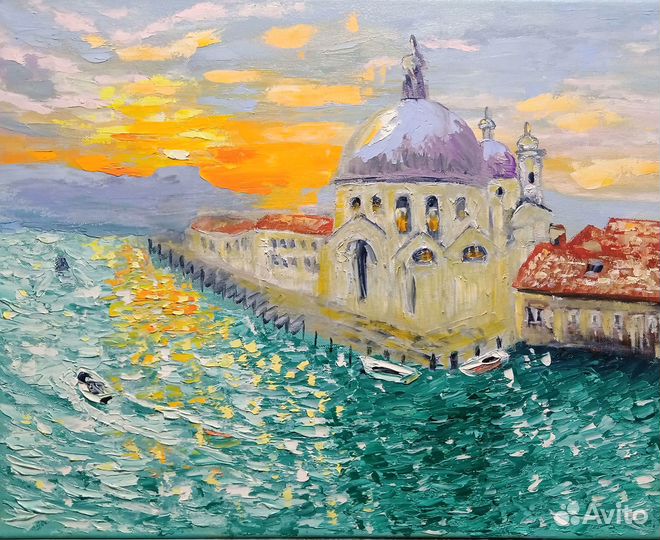 Картина маслом на холсте Венеция