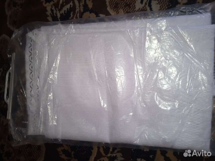 Тюль белая новая, 160/320