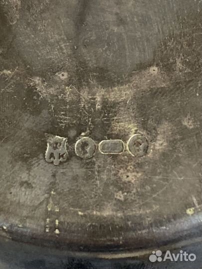 Блюдца мельхиоровые А. Кач 19 век