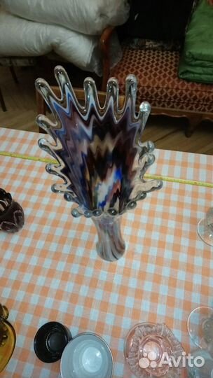 Вазы цветное стекло