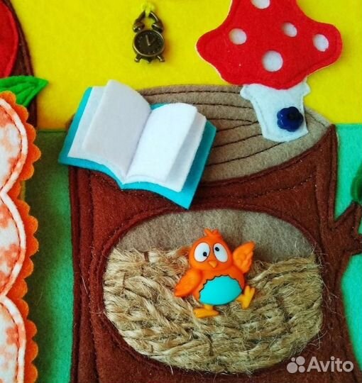 Книжка развивающая из фетра