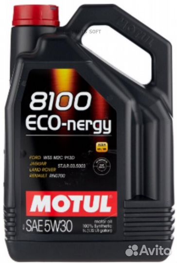 Motul 102898 Масло моторное 8100 Eco-nergy 5W30 5л