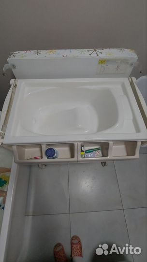 Детский пеленальный столик-ванночка