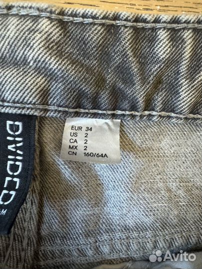 Джинсы hm широкие