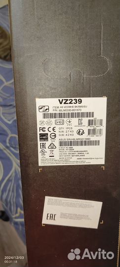 Монитор Asus VZ239