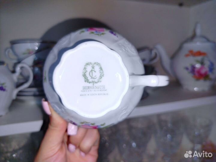 Чайный сервиз bernadotte из чешского фарфора