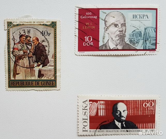 Марки. Ленин. СССР гдр Польша