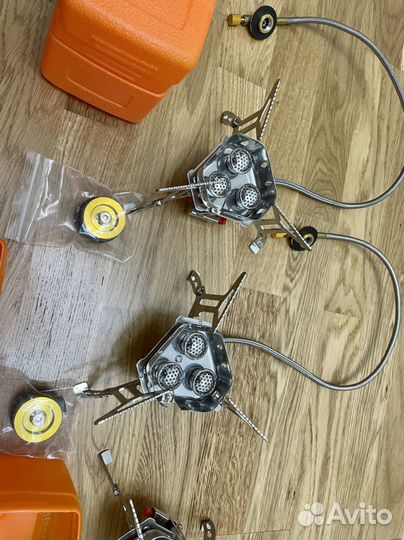 Горелка газовая со шлангом с переходником мощная