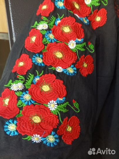 Блузка хлопок + лен индийская 50-58