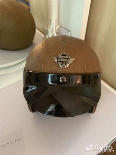Мото шлем открытый кожа, новый SM