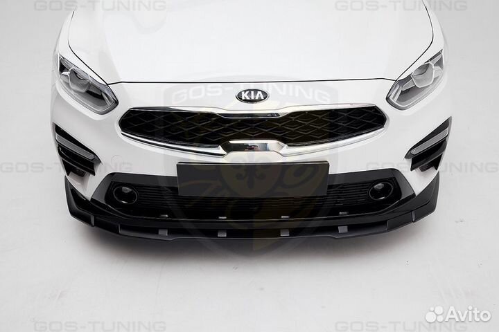 Реснички накладки на фары Киа Церато 4 узкие