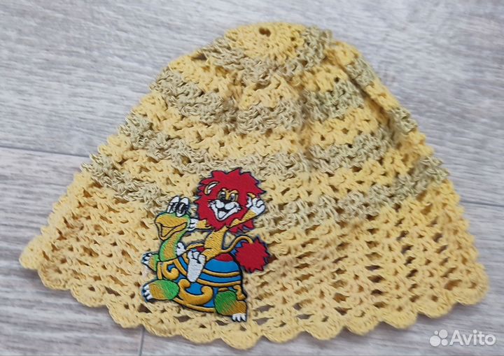 Вязанные летние детские шапочки для девочек