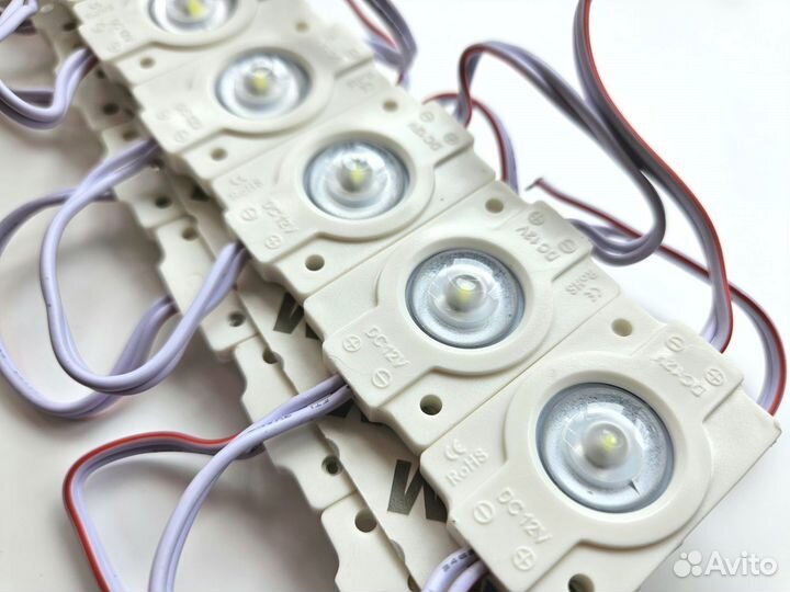 Светодиодный модуль 12v, 2w, 6000k, (стаб)