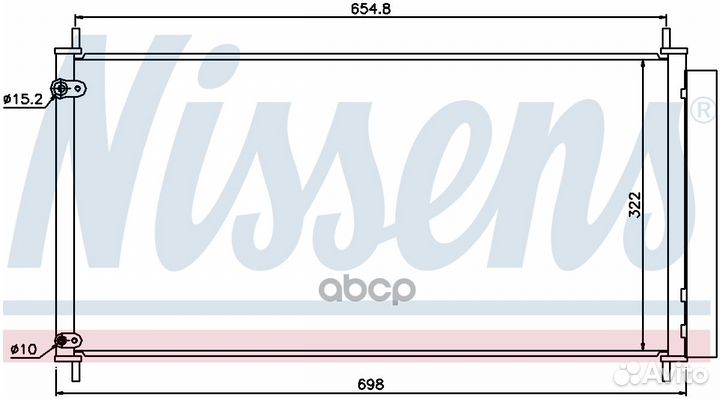Конденсер toyota corolla 07/auris 08- 940036