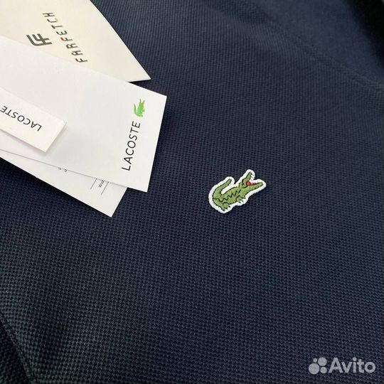 Свитшот мужской lacoste полузамок синий