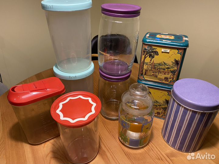 Набор разных банок/ емкастей для хранения