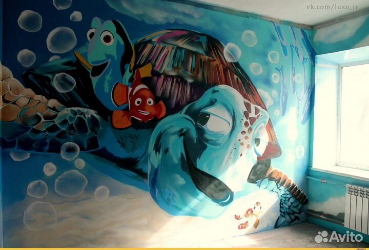 Роспись стен, аэрография на авто, гаражах, заборах