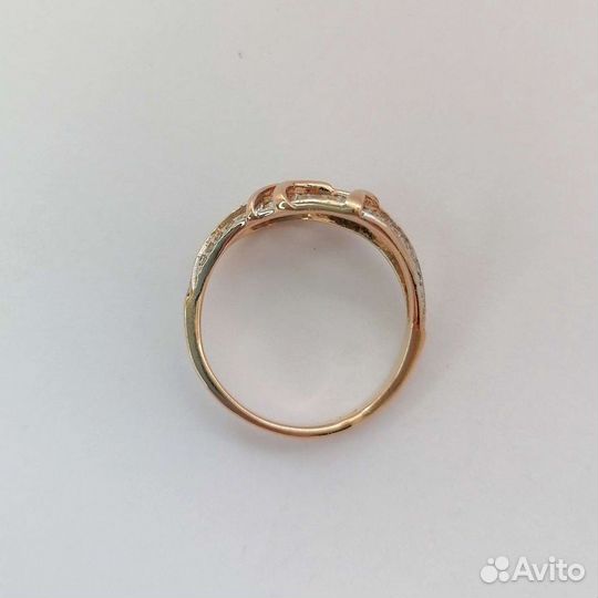 Кольцо золото 585 размер 16 № 048230