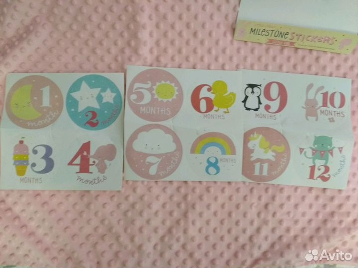 Стикеры для фото по месяцам