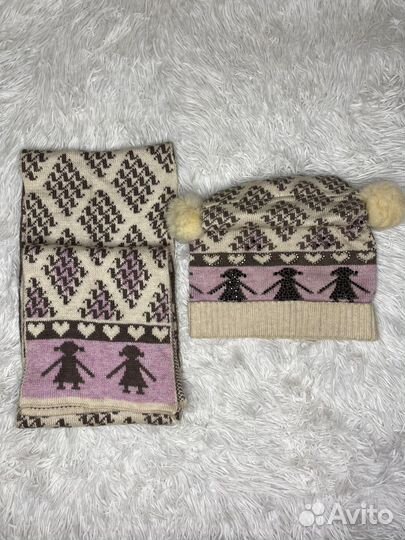 Шапка детская и шарф