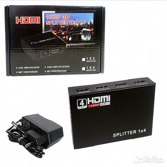Разветвитель hdmi ) 4hdmi 5-872-4 H138