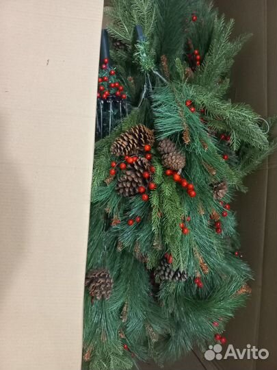 Елка искусственная литая+пвх, 210