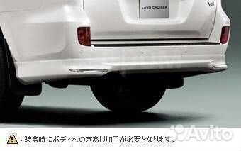 Губа задняя land Cruiser 200 Urban Sport, черная