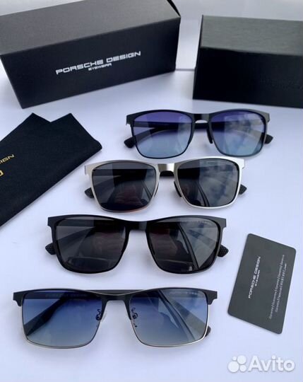 Очки porsche design голубые металлические