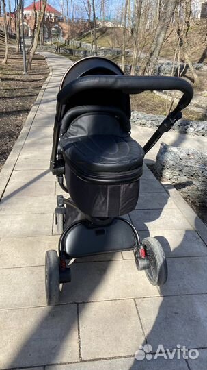 Коляска 3в 1 из эко кожи