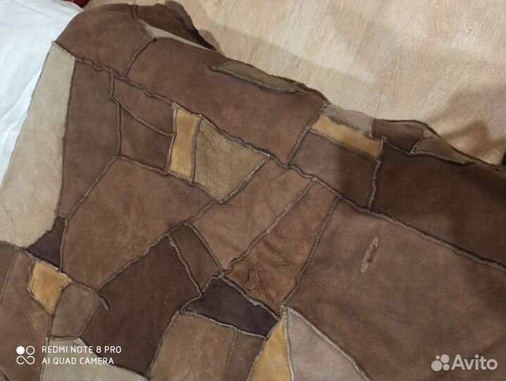 Покрывало из натурального меха (овчина). 2 шт