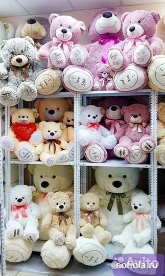 Плюшевые медведи новые - огромный выбор (РФ)