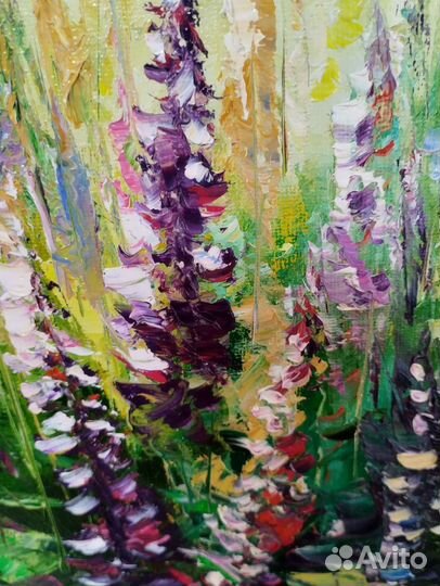 Картина люпины