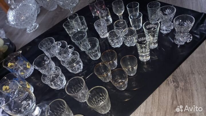 Рюмки, стопки хрустальные