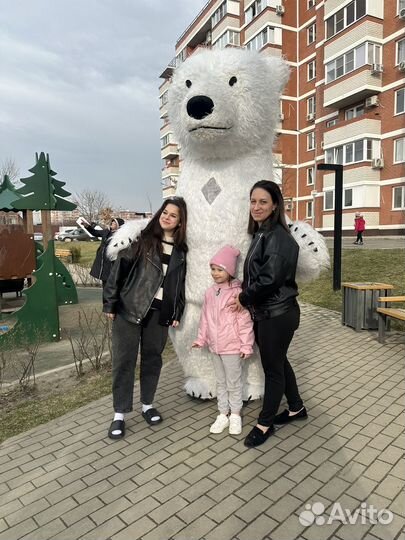 Белый Мишка, ростовые куклы для взрослых