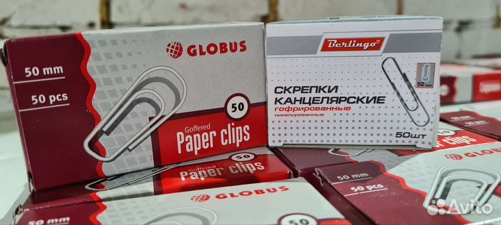 Скрепки канцелярские 50 мм