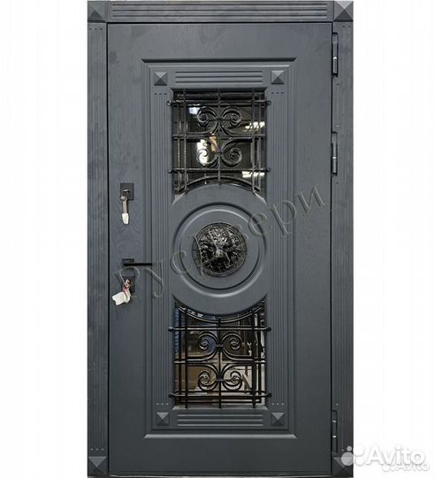 Стильная входная металлическая дверь для дома
