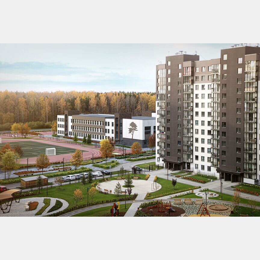 2-к. квартира, 63,6 м², 1/12 эт.
