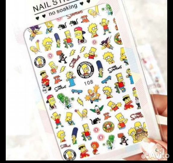 Наклейки для дизайна ногтей