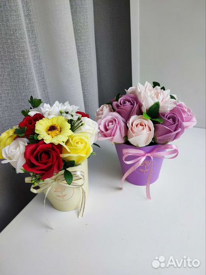 Букет цветов из мыла